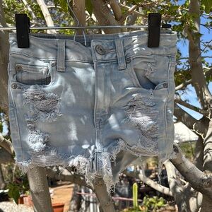 Light Blue Denim Shorts